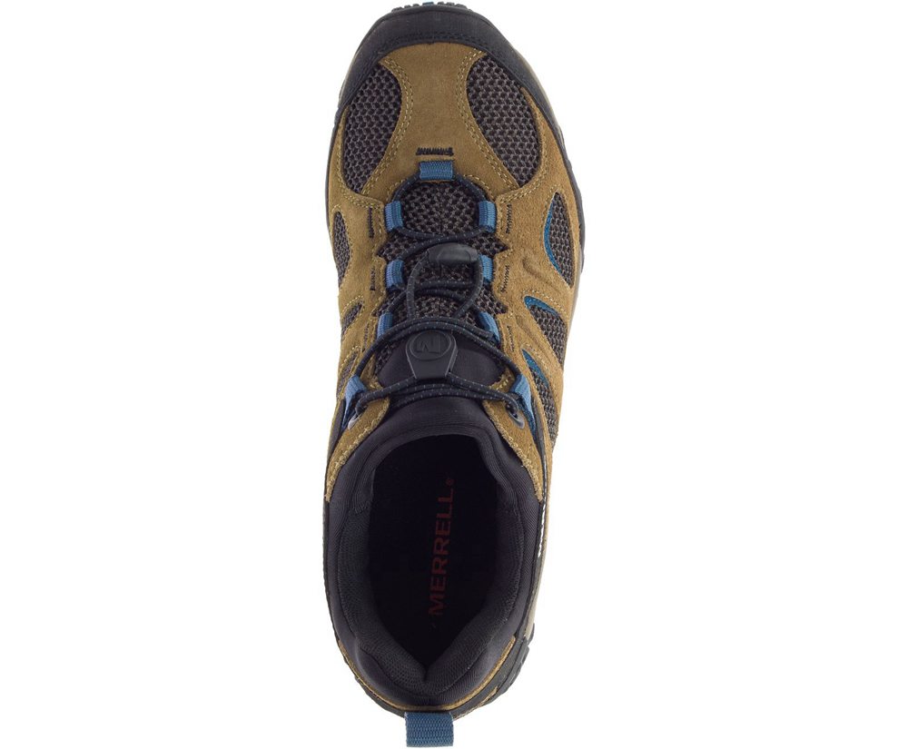 Merrell Hiking Shoes Brown/Black - Yokota 2 Stretch - Mens 32WFMRLPV